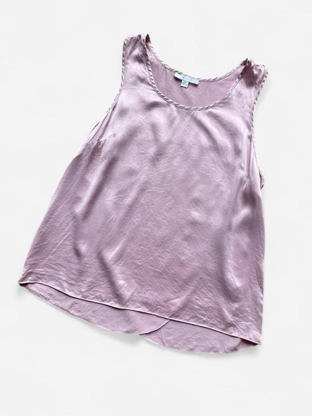 Lunya pale pink silk pajama top